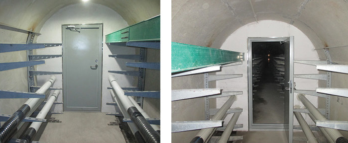 隧道防火墻、防火門安裝-防火封堵施工現場